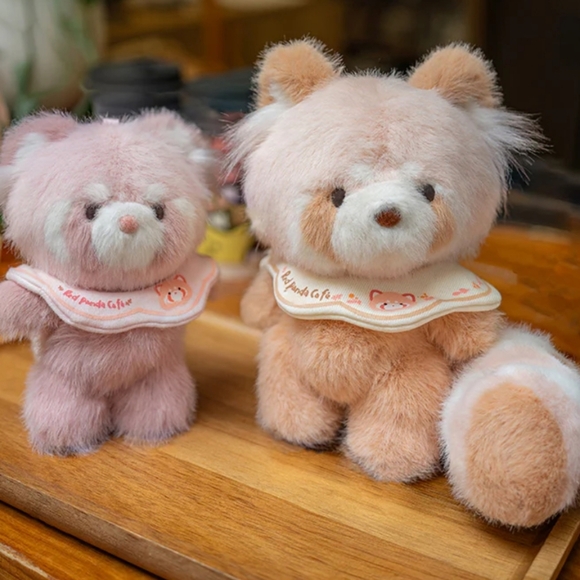 Handmade Pendant Plush - Small - Red Panda‎ Cafe - Strawberry Cherry NIB - Picture 8 of 10